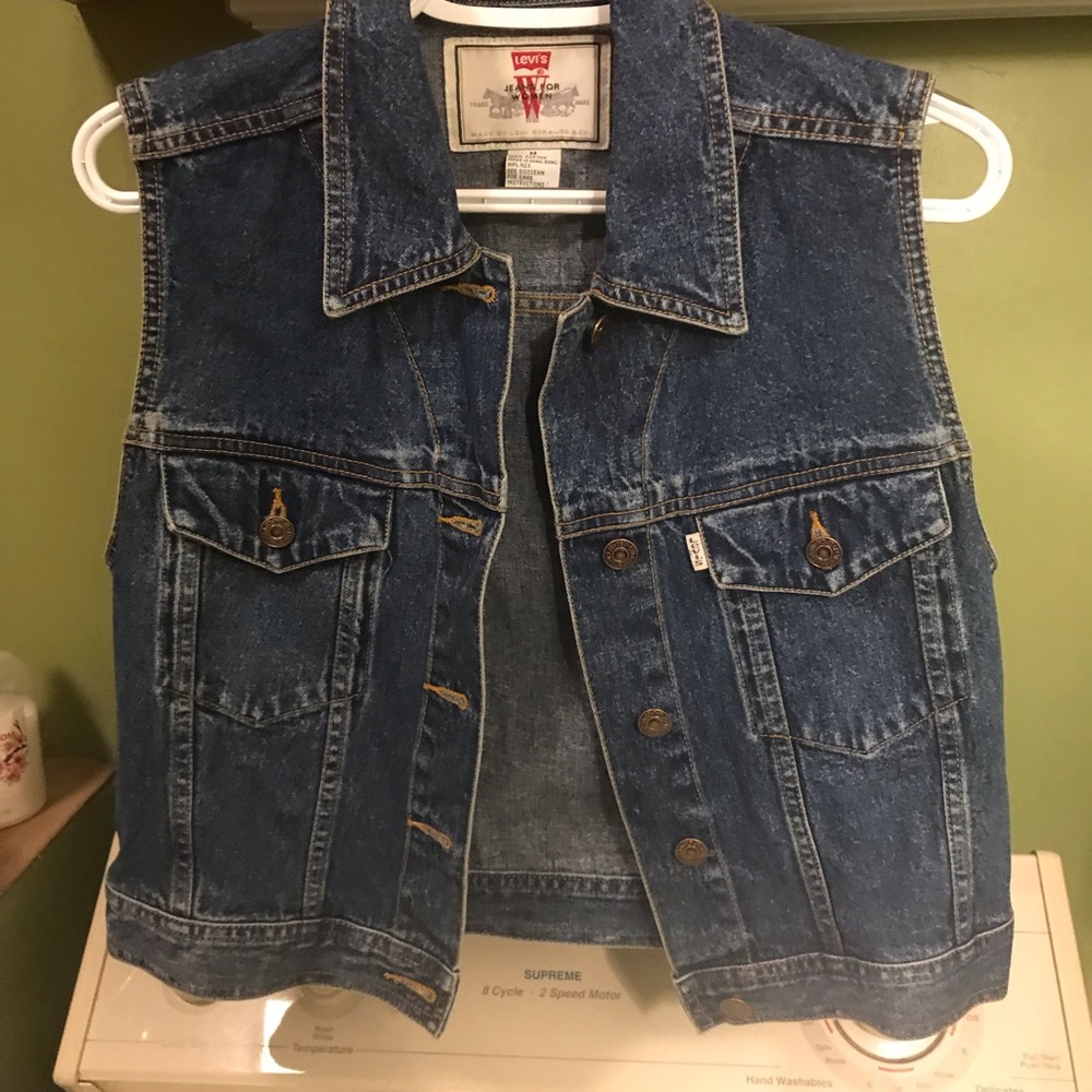 Women’s vintage Levi jean vest
